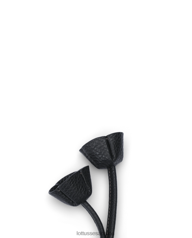 Lottusse coleção charme de bezerro de grão talaia 8TX8R4422 acessórios preto