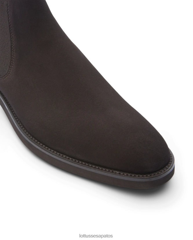 Lottusse homens botas de camurça holborn 8TX8R418 calçados café