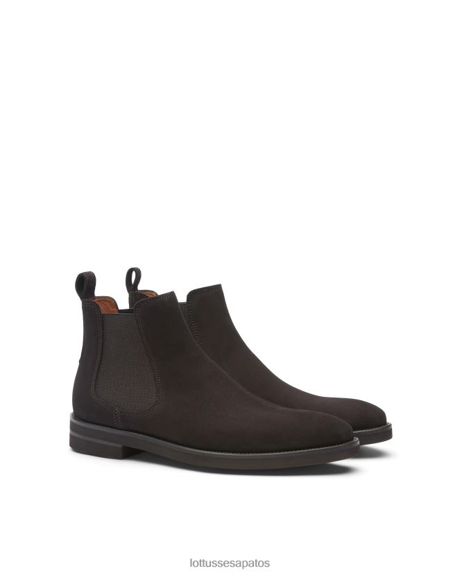 Lottusse homens botas de camurça holborn 8TX8R418 calçados café