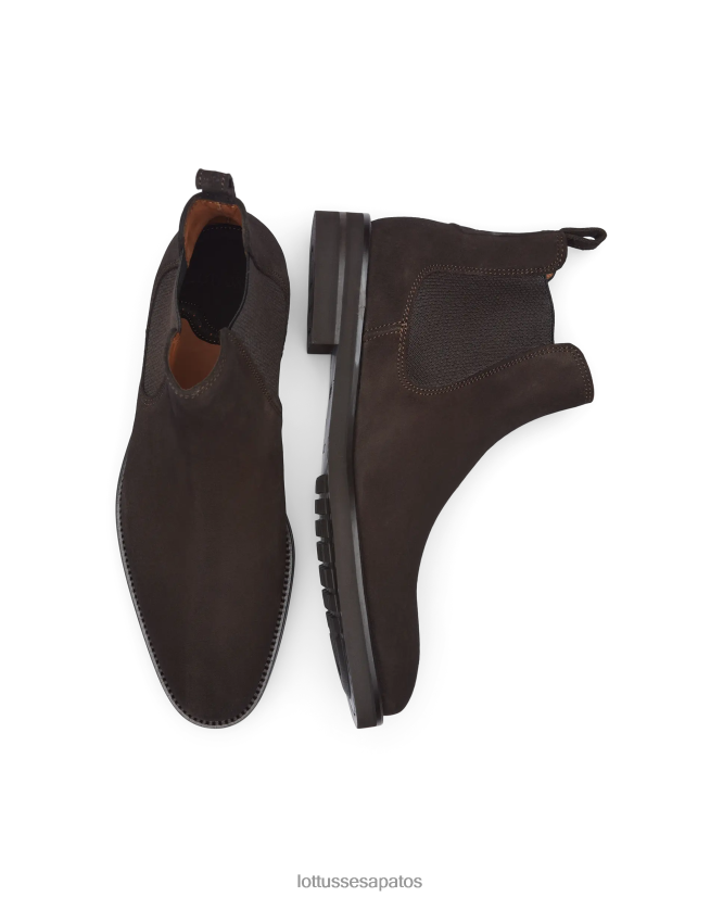 Lottusse homens botas de camurça holborn 8TX8R418 calçados café