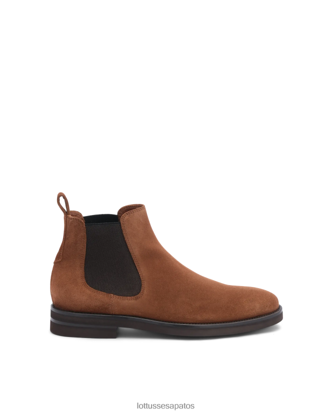 Lottusse homens botas de camurça de bezerro holborn 8TX8R4147 calçados marrom