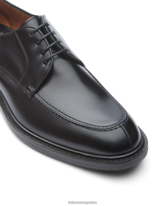 Lottusse homens Harry's Bright Bezerro Derby 8TX8R424 calçados preto