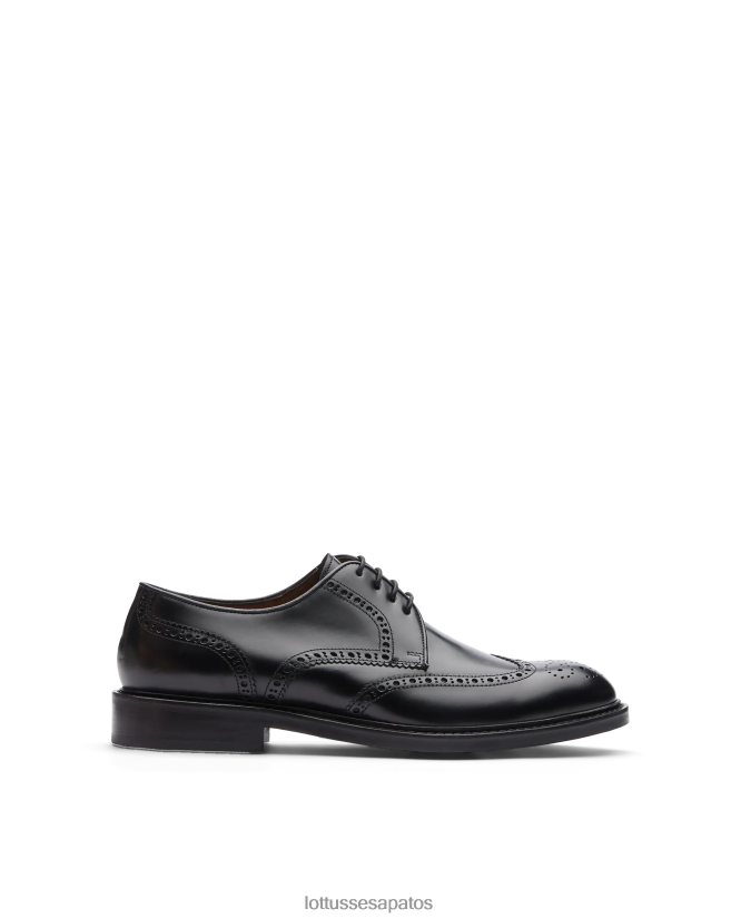Lottusse homens Harry's Bright Bezerro Derby 8TX8R427 calçados preto