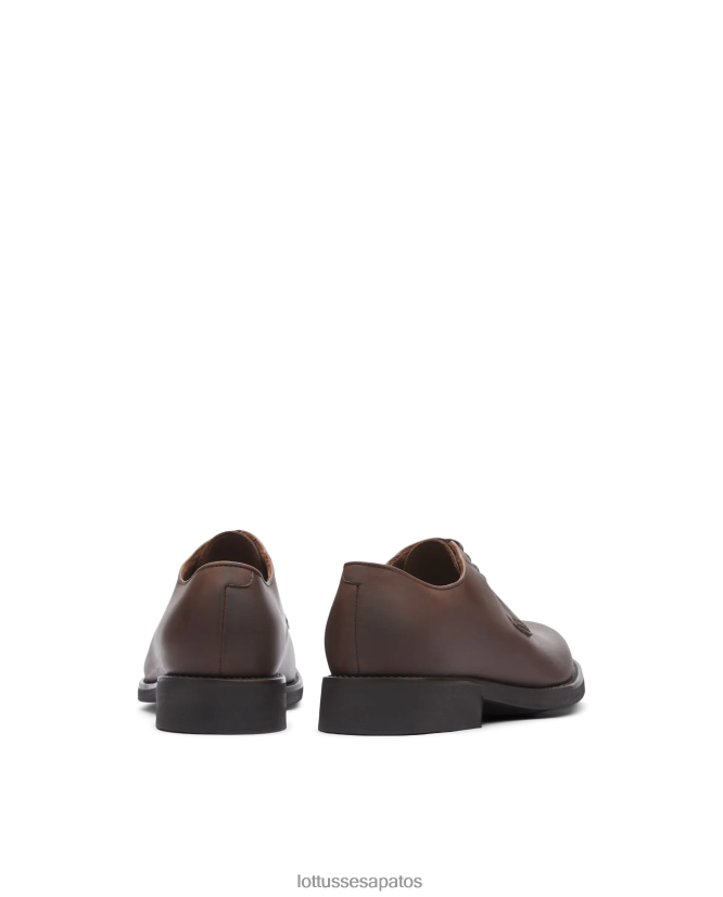 Lottusse homens derby de bezerro de cera de chelsea 8TX8R4187 calçados marrom