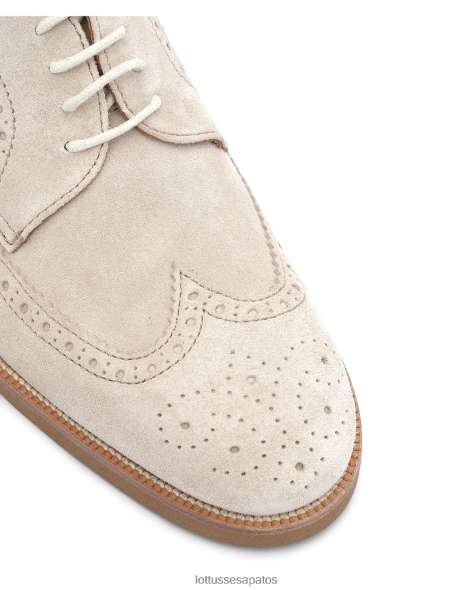 Lottusse homens niza escova a panturrilha derby 8TX8R4111 calçados cinza