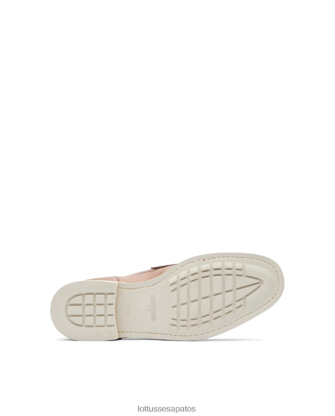 Lottusse homens Veneza escova de mocassins de bezerro em relevo 8TX8R482 calçados marrom