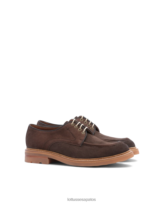 Lottusse homens bonaire deer mocassins derby de camurça 8TX8R443 calçados café