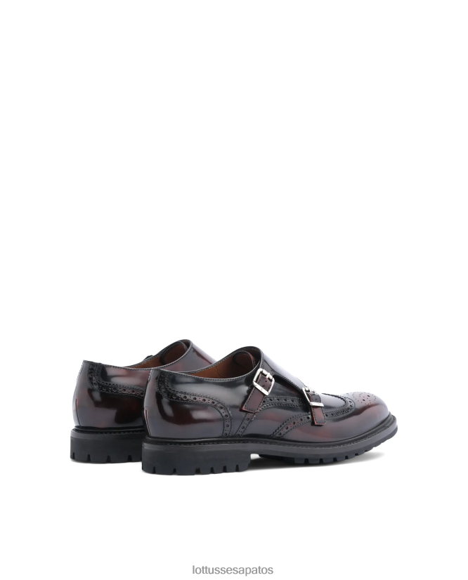 Lottusse homens sapato monge walton 8TX8R441 calçados marrom