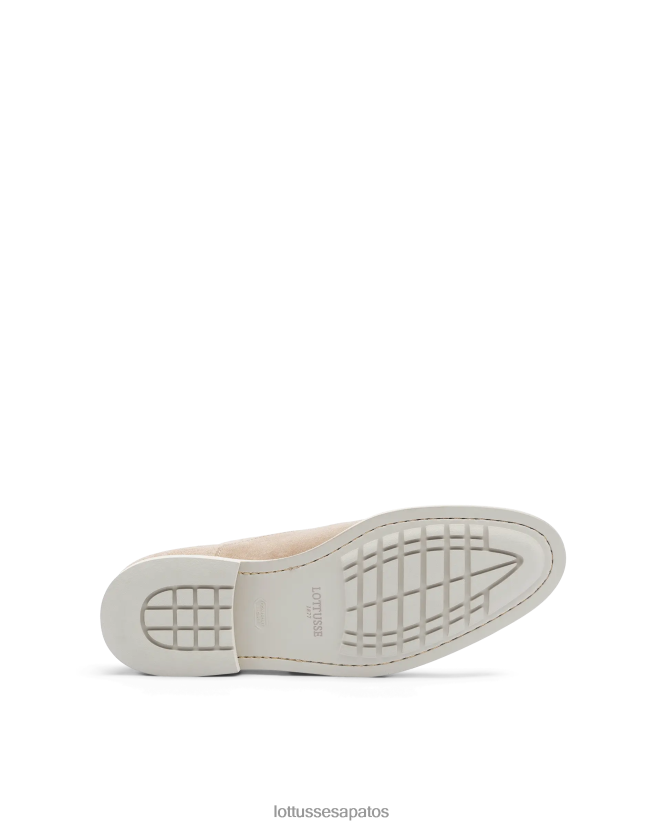 Lottusse homens Veneza escova de bezerro em relevo oxford 8TX8R479 calçados cinza