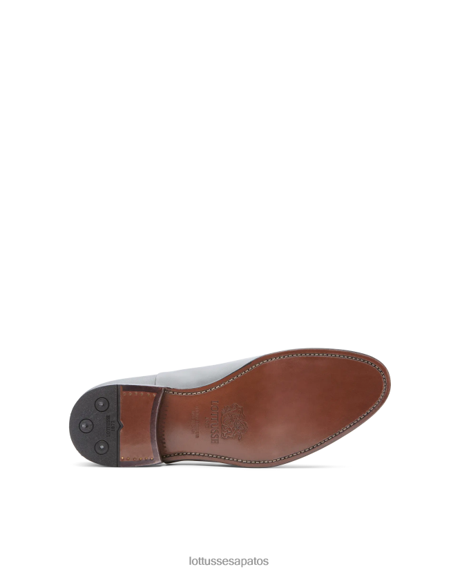 Lottusse homens crosta premium anilina bezerro oxford 8TX8R41 calçados preto