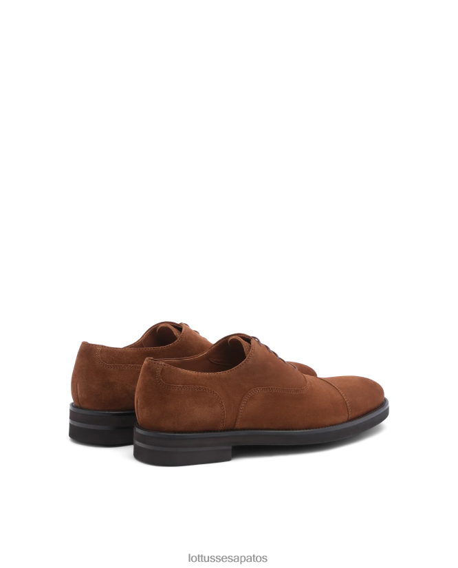 Lottusse homens oxfords de camurça de bezerro holborn 8TX8R4144 calçados marrom