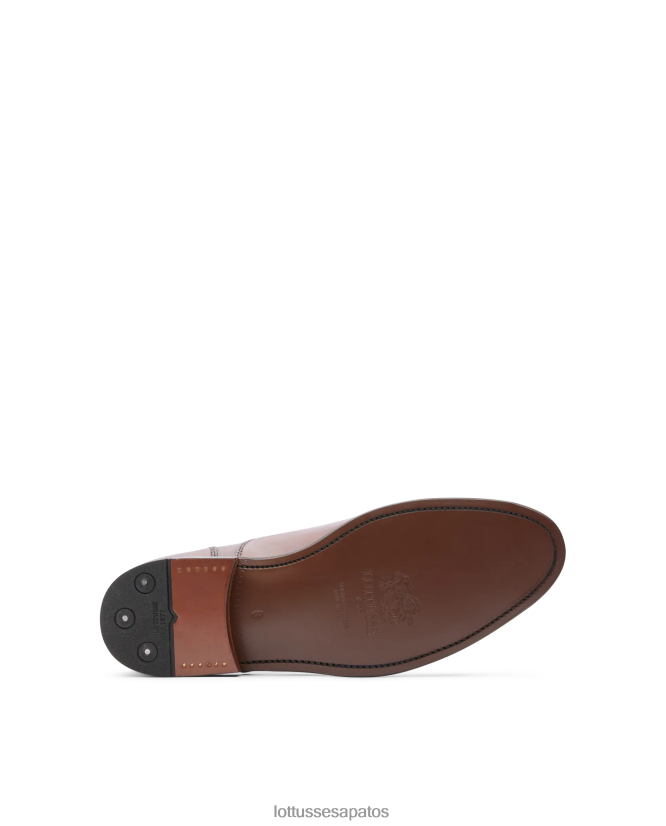 Lottusse homens premium bordeaux crosta anilina bezerro oxford 8TX8R452 calçados preto