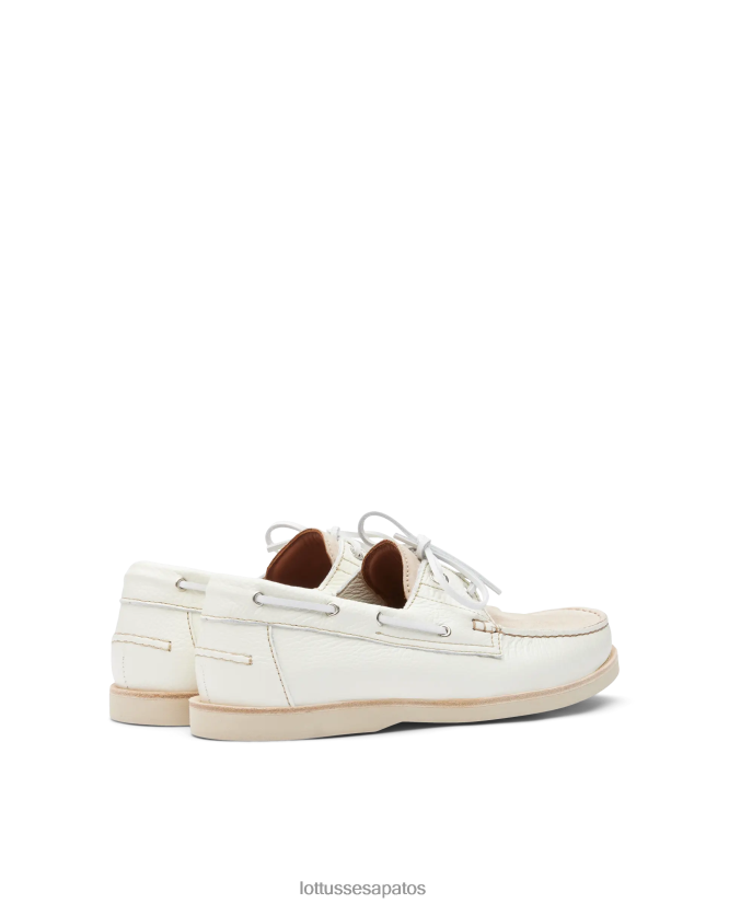 Lottusse homens sapatos de barco de bezerro de grãos oceânicos 8TX8R4122 calçados multicolorido