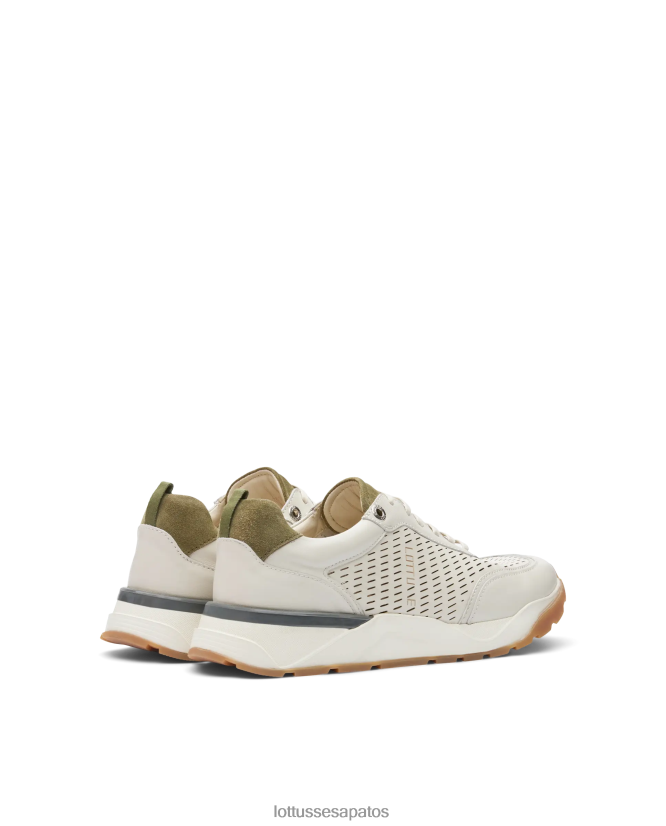 Lottusse homens tênis de bezerro macio osaka 8TX8R4123 calçados off white