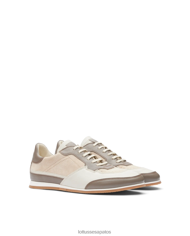 Lottusse homens tênis mancor soft bezerro 8TX8R4115 calçados cinza