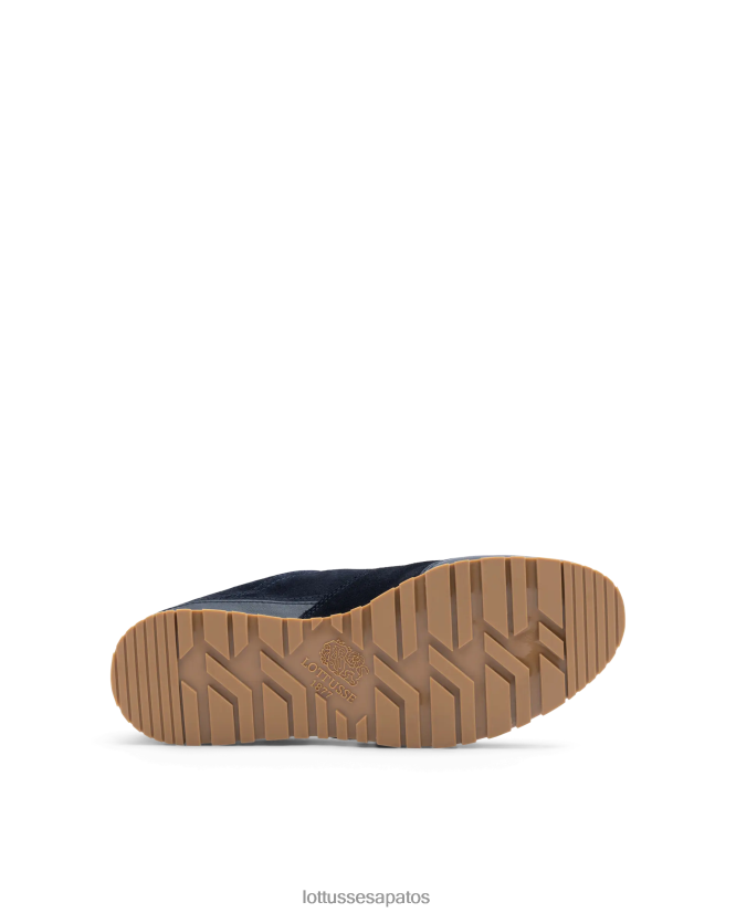 Lottusse homens tênis mancor soft bezerro 8TX8R4116 calçados azul marinho