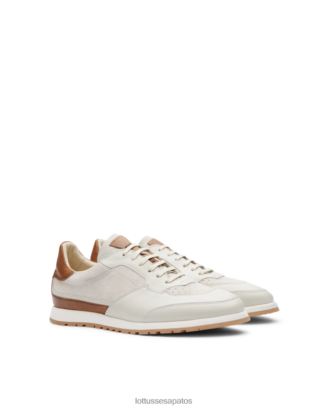 Lottusse homens tênis mancor soft bezerro 8TX8R4194 calçados off white