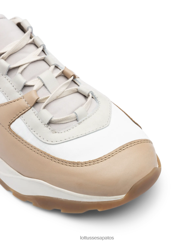 Lottusse homens tênis osaka multicolorido de panturrilha macia 8TX8R4120 calçados natural