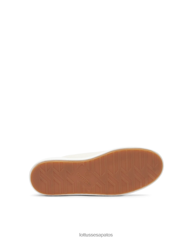 Lottusse homens tênis torino grão bezerro 8TX8R4106 calçados off white
