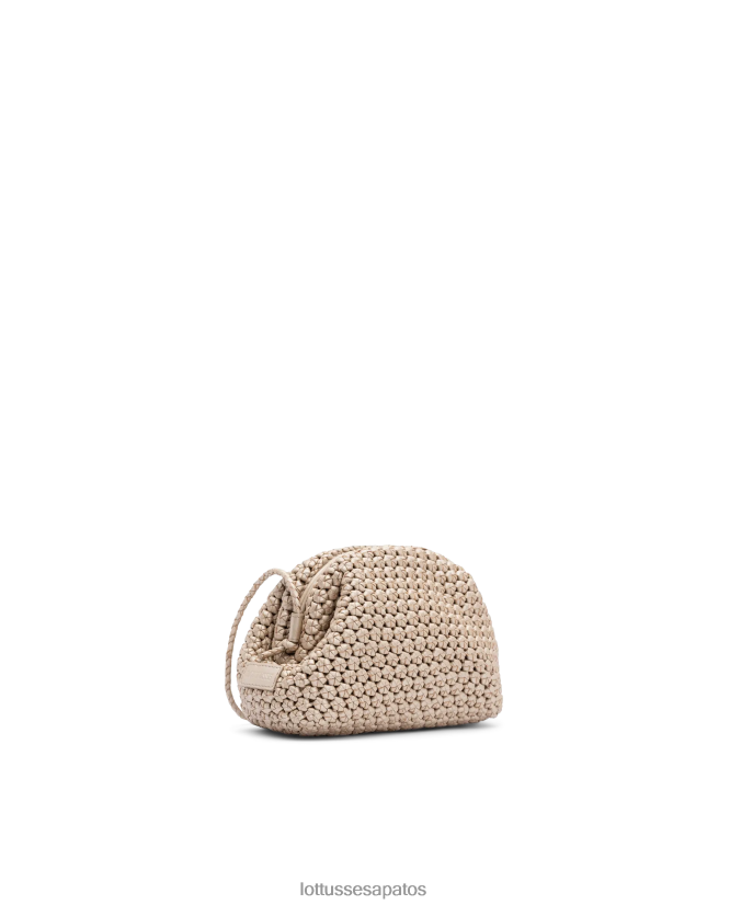 Lottusse mulheres bolsa com alça superior macia de cordeiro merino noodbag 8TX8R4349 acessórios prata