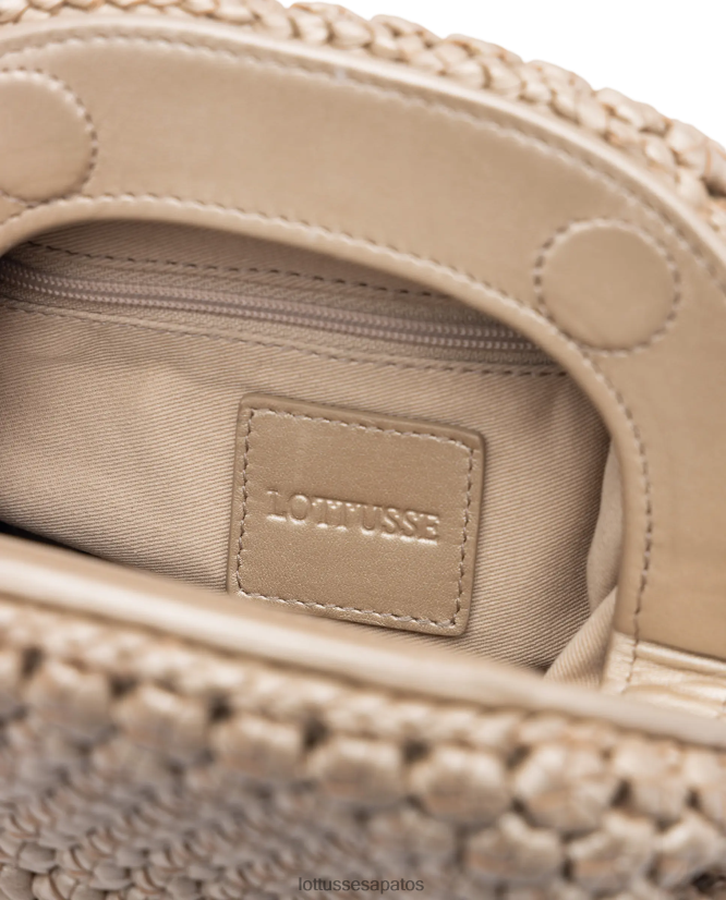 Lottusse mulheres bolsa com alça superior macia de cordeiro merino noodbag 8TX8R4349 acessórios prata