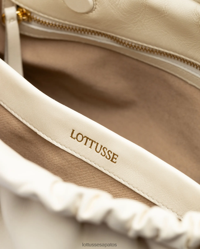 Lottusse mulheres bolsa com alça superior macia serena cordeiro 8TX8R4328 acessórios off white