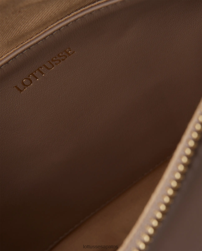 Lottusse mulheres bolsa de ombro macia de cordeiro serena merino 8TX8R4331 acessórios cinza