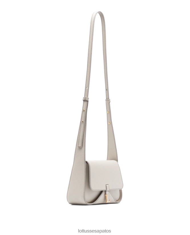 Lottusse mulheres bolsa crossbody talaia grão bezerro 8TX8R4326 acessórios off white