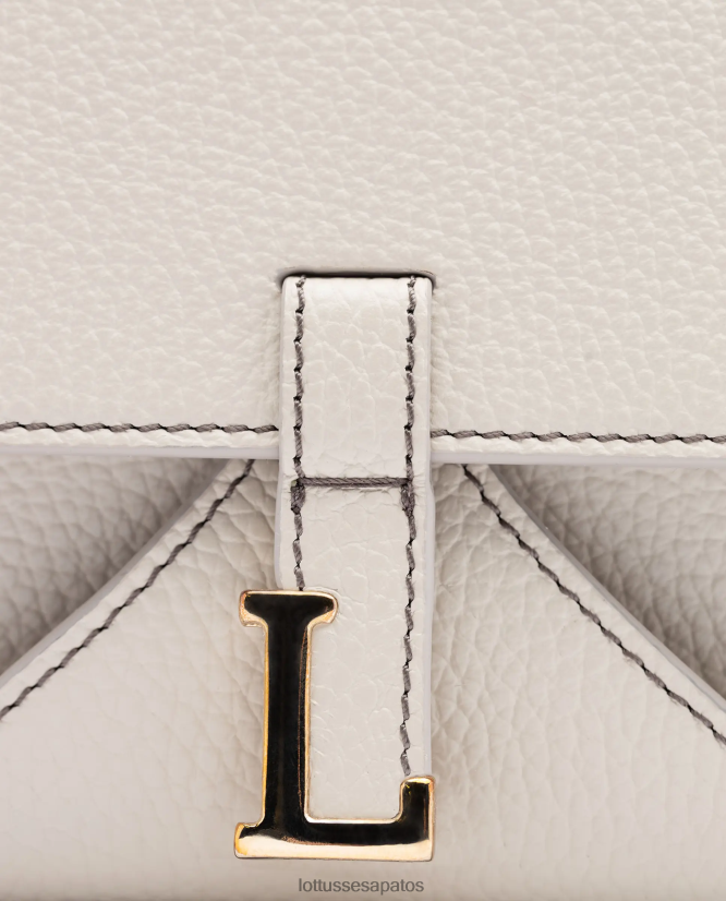 Lottusse mulheres bolsa crossbody talaia grão bezerro 8TX8R4326 acessórios off white