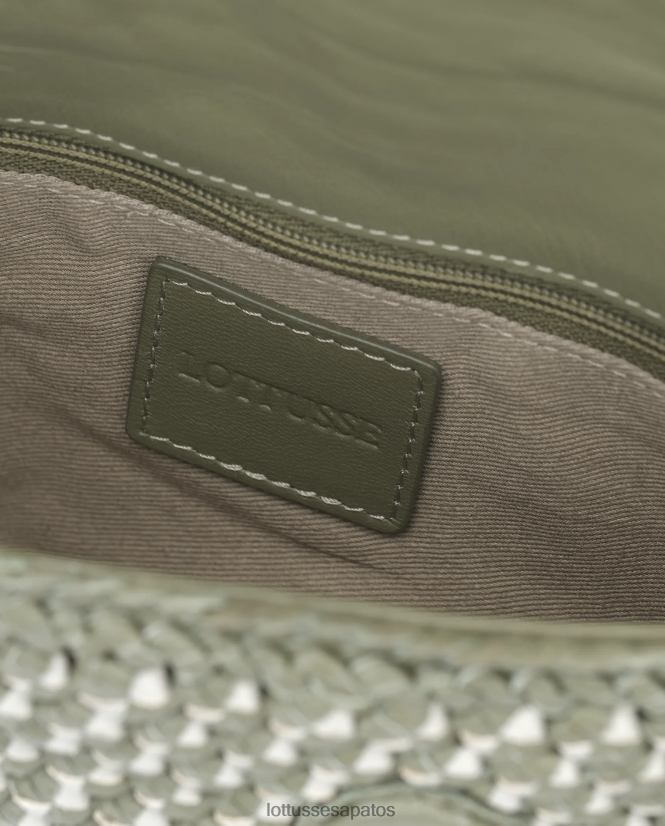 Lottusse mulheres bolsa de noodbag de cordeiro multicolorida bolsa de noodbag 8TX8R4376 acessórios verde