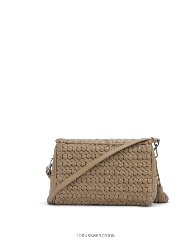 Lottusse mulheres noodbag cordeiro crossbody noodbag 8TX8R4387 acessórios marrom