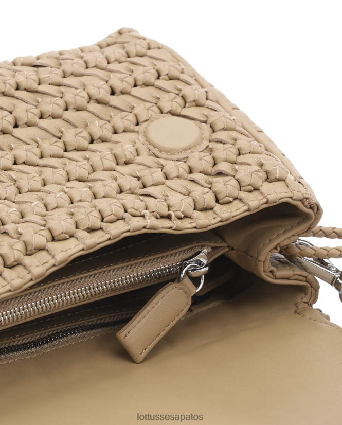 Lottusse mulheres noodbag cordeiro crossbody noodbag 8TX8R4387 acessórios marrom