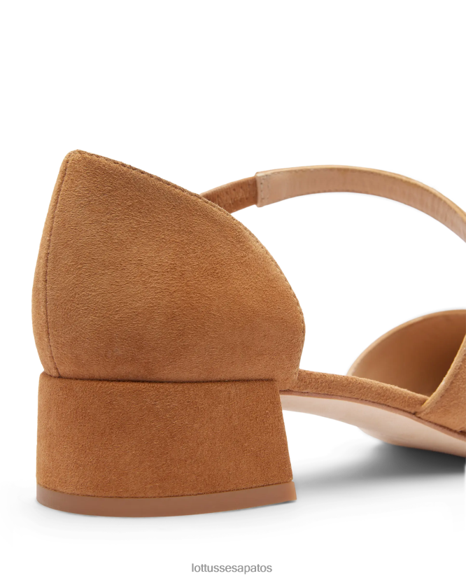 Lottusse mulheres carla bombas de bezerro simples 8TX8R4223 calçados marrom