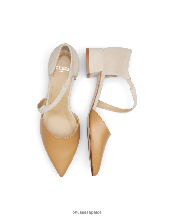 Lottusse mulheres carla bombas de bezerro simples 8TX8R4225 calçados marrom