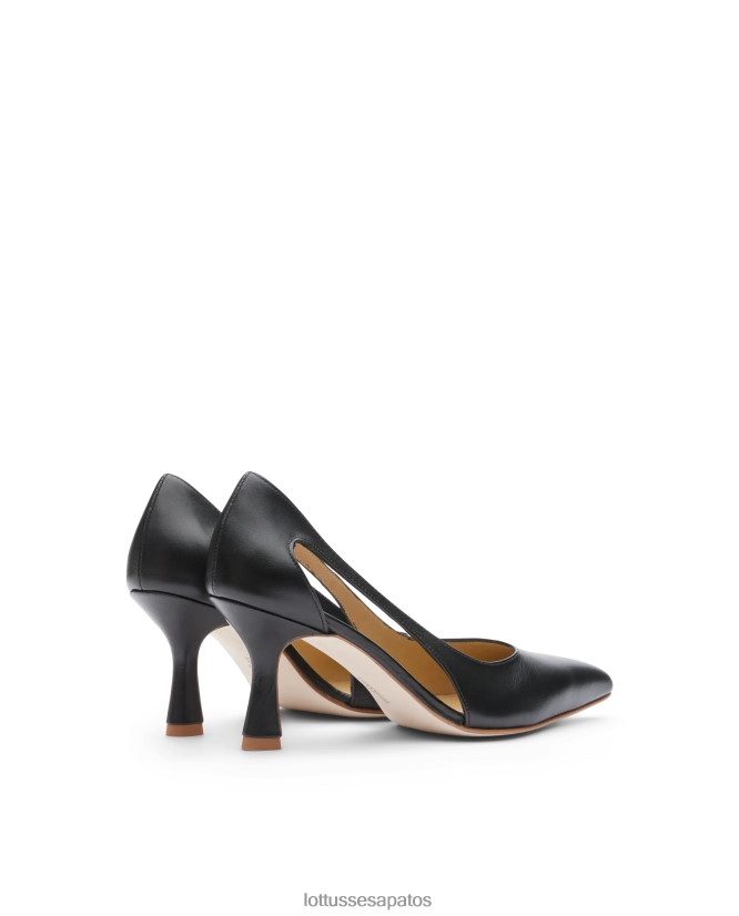 Lottusse mulheres carla bombas de bezerro simples 8TX8R4230 calçados preto