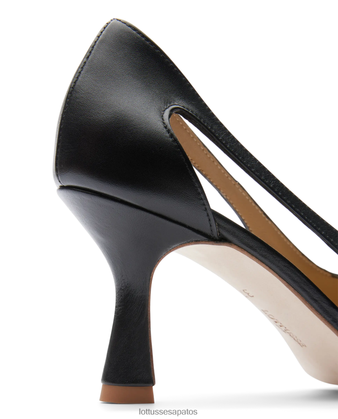 Lottusse mulheres carla bombas de bezerro simples 8TX8R4230 calçados preto