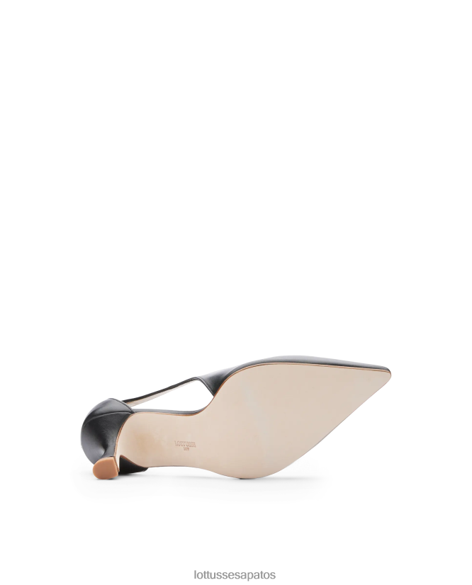 Lottusse mulheres carla bombas de bezerro simples 8TX8R4230 calçados preto