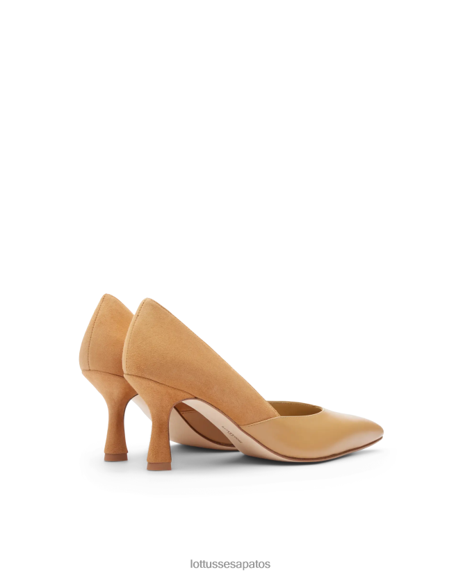 Lottusse mulheres carla bombas de bezerro simples 8TX8R4232 calçados marrom