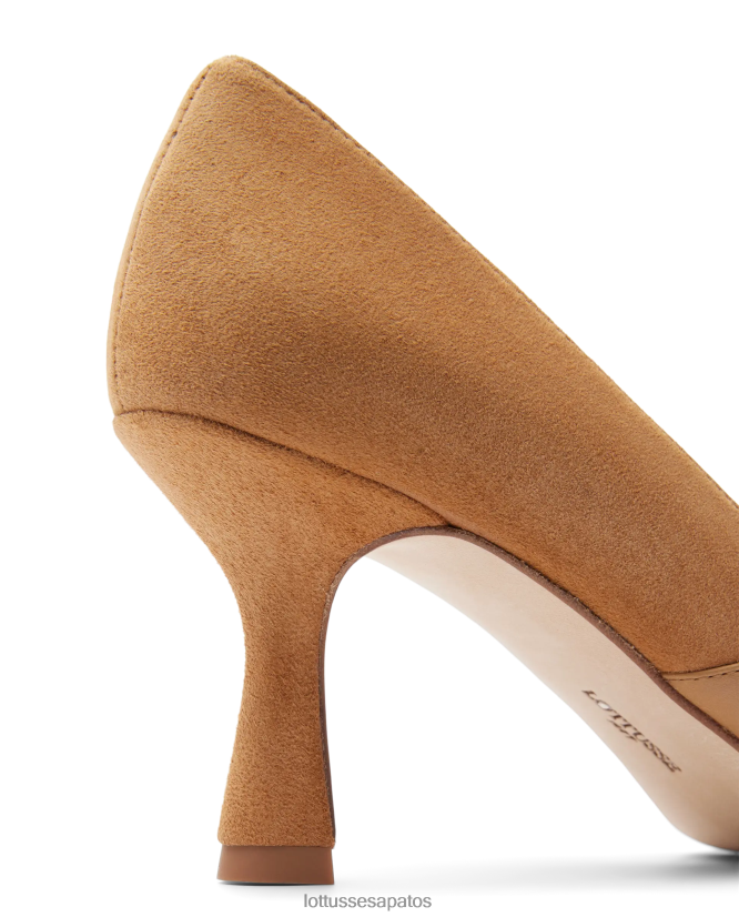 Lottusse mulheres carla bombas de bezerro simples 8TX8R4232 calçados marrom