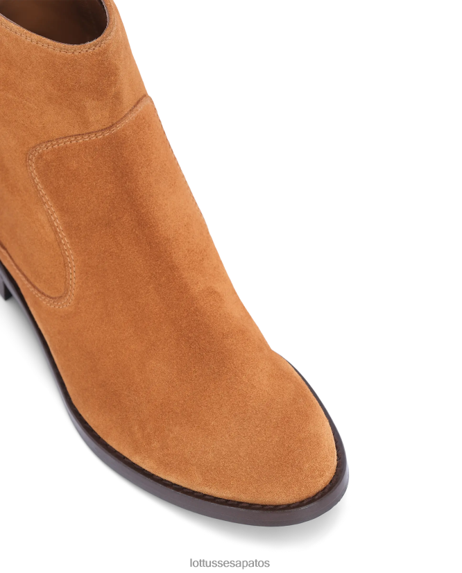 Lottusse mulheres bota claire em camurça 8TX8R4400 calçados marrom