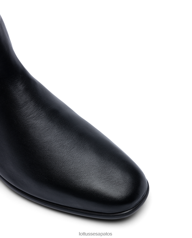 Lottusse mulheres botins macios de cordeiro goya 8TX8R4411 calçados preto