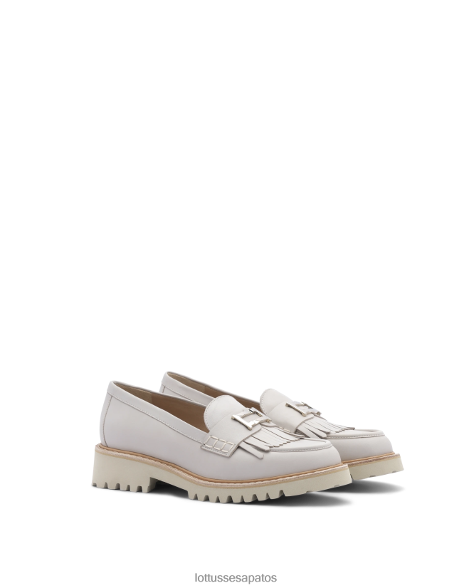 Lottusse mulheres mocassins covent simples 8TX8R4245 calçados cinza