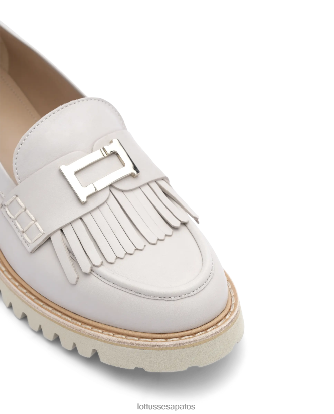 Lottusse mulheres mocassins covent simples 8TX8R4245 calçados cinza