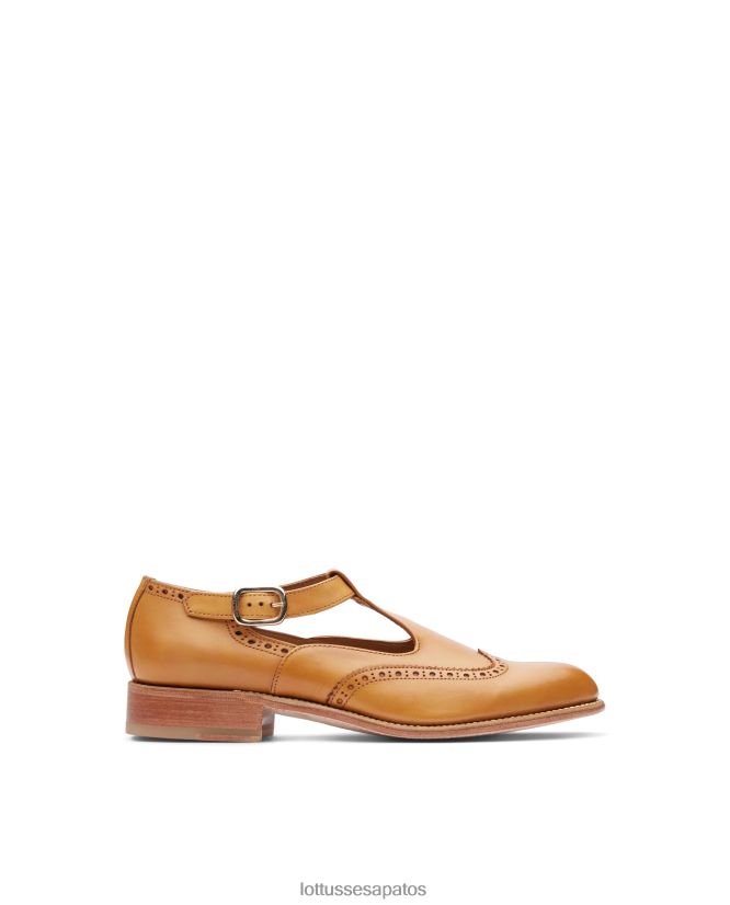 Lottusse mulheres cambridge crosta anilina bezerro monges 8TX8R4209 calçados marrom