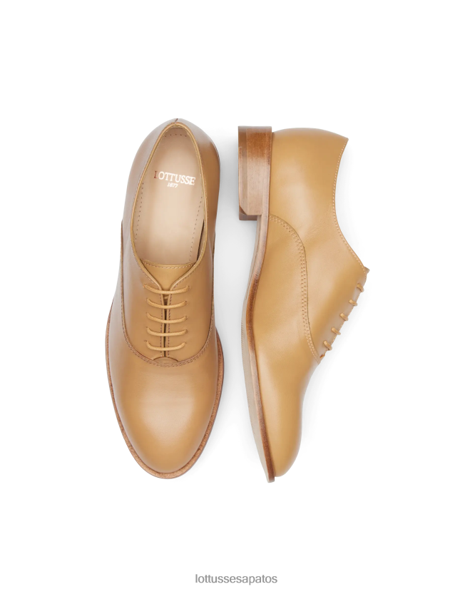 Lottusse mulheres claire simples bezerro oxford 8TX8R4242 calçados marrom