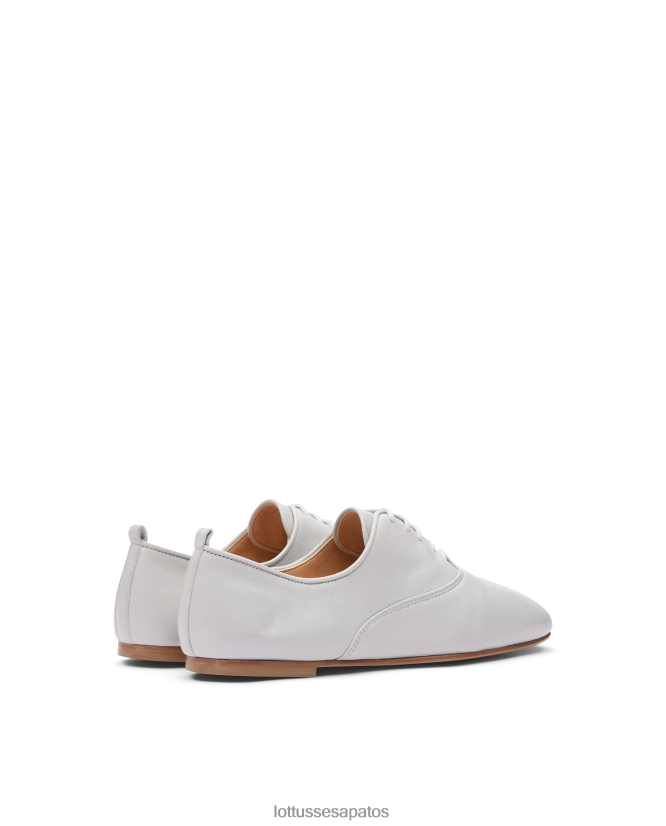Lottusse mulheres goya cordeiro macio oxford 8TX8R4271 calçados off white
