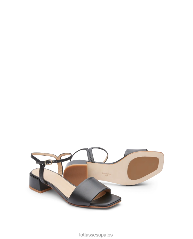 Lottusse mulheres sandalia carla 8TX8R4227 calçados preto