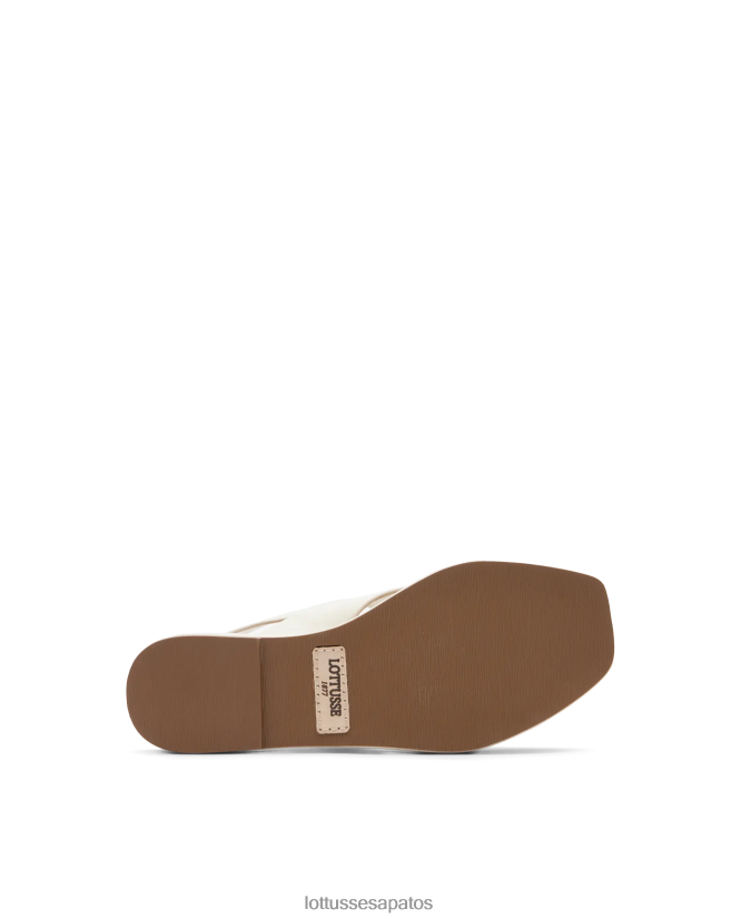 Lottusse mulheres sandalias macias de cordeiro steffy 8TX8R4261 calçados off white