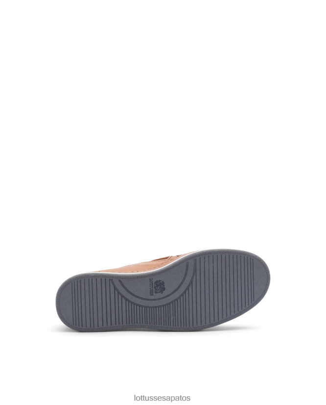 Lottusse mulheres tênis de couro de malha de cordeiro libby 8TX8R4309 calçados natural