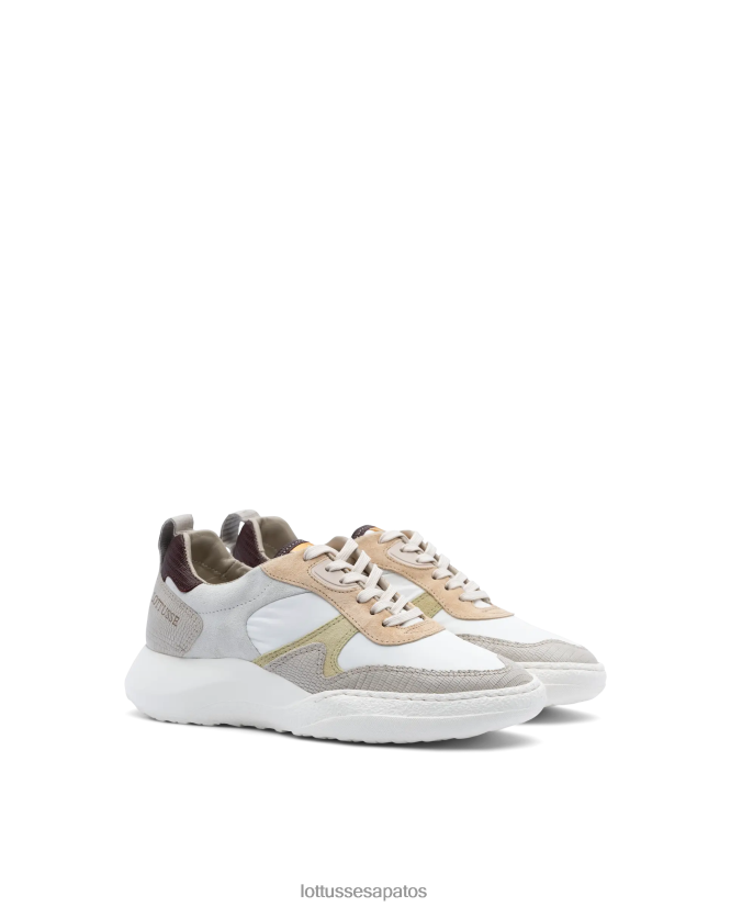 Lottusse mulheres tênis trotter bezerro tejus embossy 8TX8R4310 calçados multicolorido